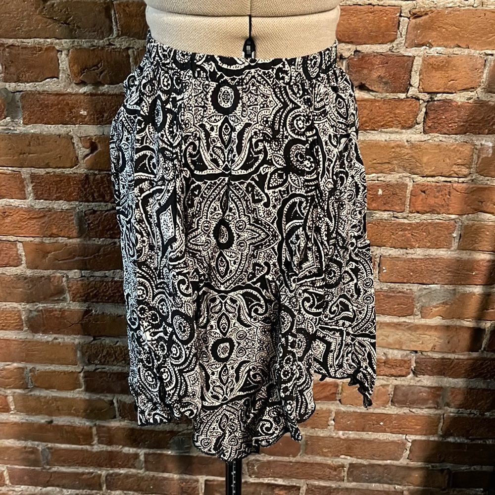 Black and white skirt